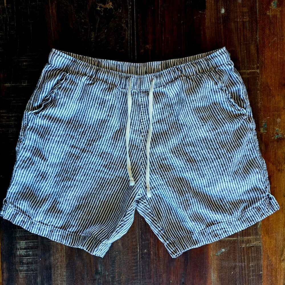 Striped Gray Men's Shorts - Picture 2 of 3